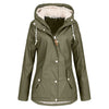 Women Oversize Rain Coat Jacket Outdoor Hoodie