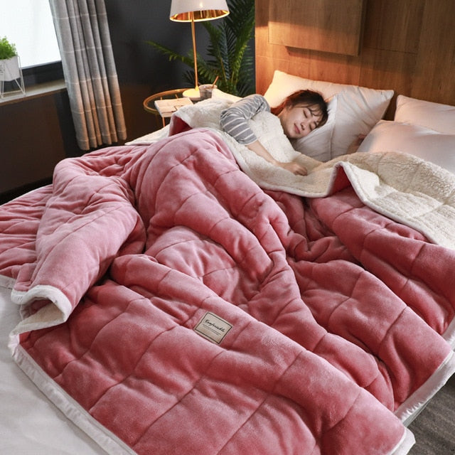 Super Warm Weighted Blanket Luxury Thick Blankets