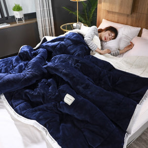 Super Warm Weighted Blanket Luxury Thick Blankets