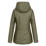 Women Oversize Rain Coat Jacket Outdoor Hoodie