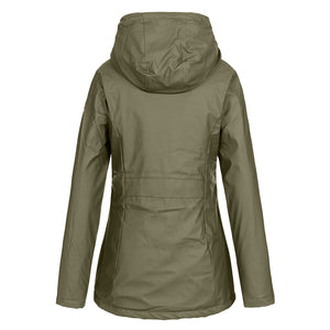 Women Oversize Rain Coat Jacket Outdoor Hoodie