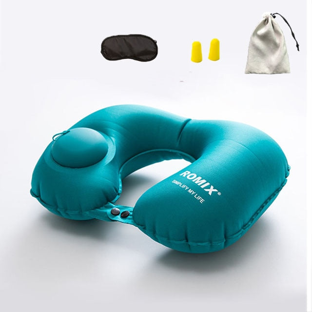 Travel Cervical Pillow U-type Automatic Inflatable