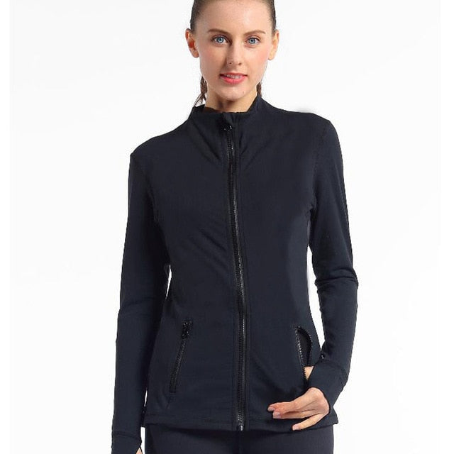 Women Skinny Stand Collar Jackets Outdoor