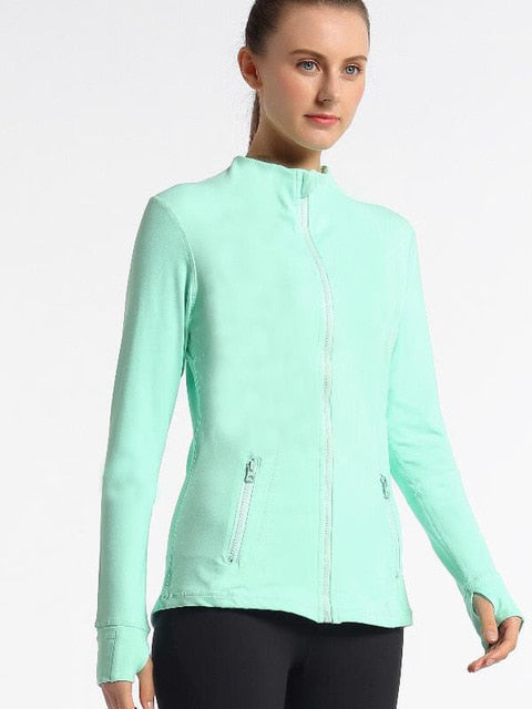 Women Skinny Stand Collar Jackets Outdoor