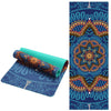 Lotus Pattern Suede TPE Yoga Mat