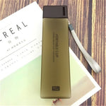 Square Frosted Plastic Water Bottle Portable