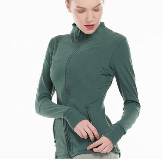 Women Skinny Stand Collar Jackets Outdoor